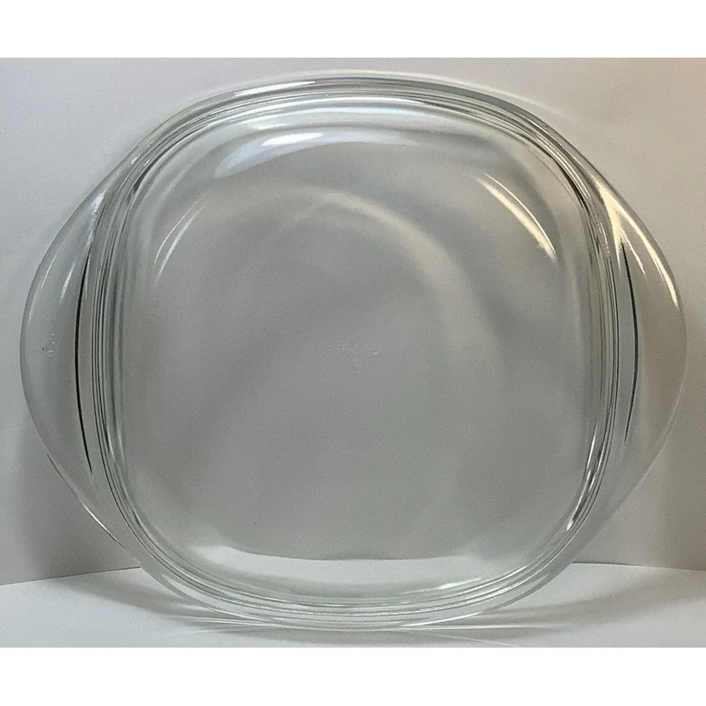 Pyr-O-Rey Clear Square‎ Casserole Lid 3055 Fits 2 Quart Dynaware Dishes Vintage
